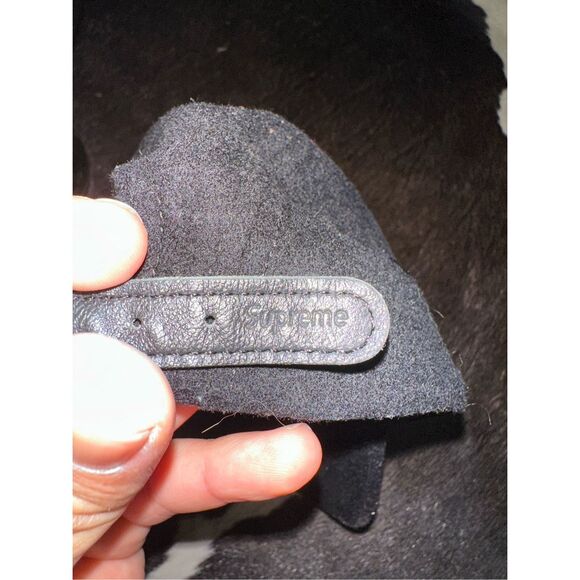 Supreme x Loro Piana Capolavoro Wool Camp Hat Cap Black Box Logo Adjustable Snap - Picture 5 of 7